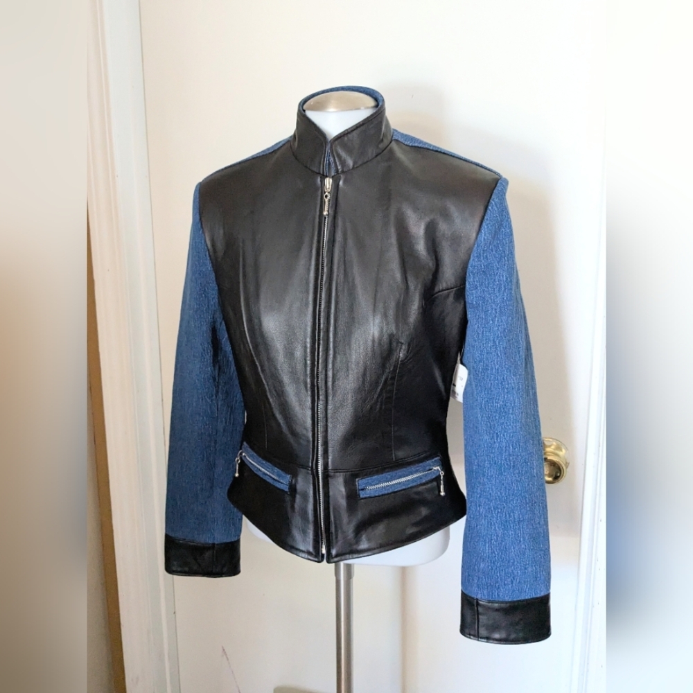 Denim and Leather Jacket